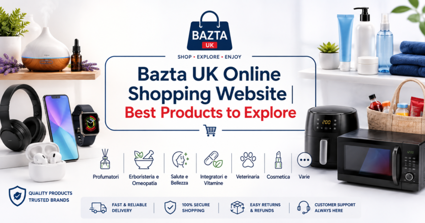 Bazta UK online shopping website