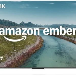Amazon Ember 55" QLED Series with Fire TV (newest model), 4K Ultra HD smart TV, HDR10+, Dolby Vision, Dolby Audio, quad-core processor, find shows faster with Alexa+