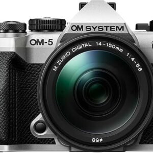 OM SYSTEM OM-5 Mark II SLV w/M.ZUIKO Digital 14-150mm f4.0-5.6 II Compact Light Weight Weather Sealed 4K Video Camera Best for Outdoor Travel